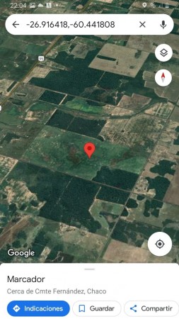 SE VENDE CAMPO. PRESIDENCIA ROQUE SÁENZ PEÑA-CHACO.